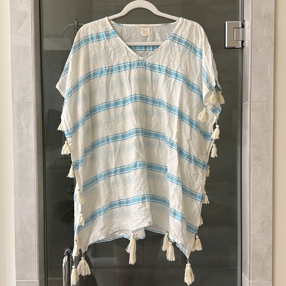 TWO Surf Gypsy Cover Ups with designs and tassels- both size medium. - Picture 4 of 5